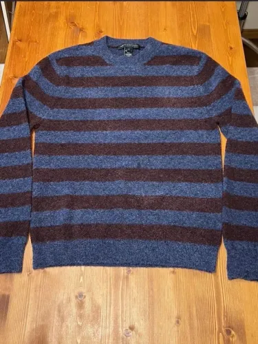 suéter marc by marc jacobs unisex azul bordo lã bouclé 100% original