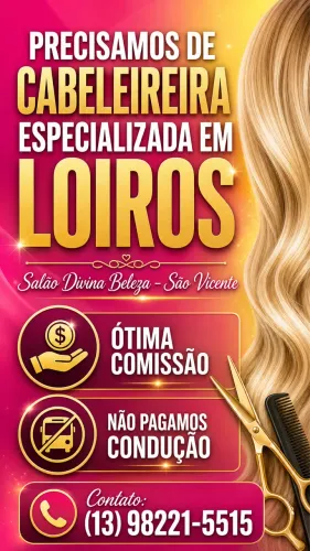 Contrata parceria para salão de beleza