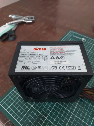 Fonte Akasa 500W bivilt