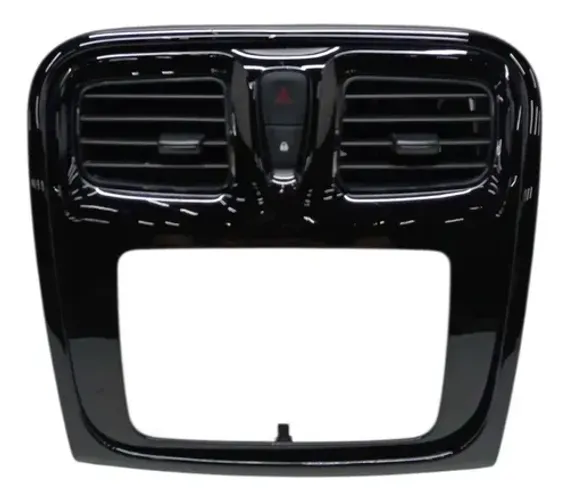 Moldura Painel Central Multimidia Renault Sandero Rs 2017 Preto