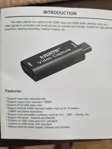 Placa Hdmi Captura de Video