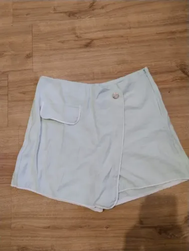 Saia Shorts Alfaiataria Verde Claro