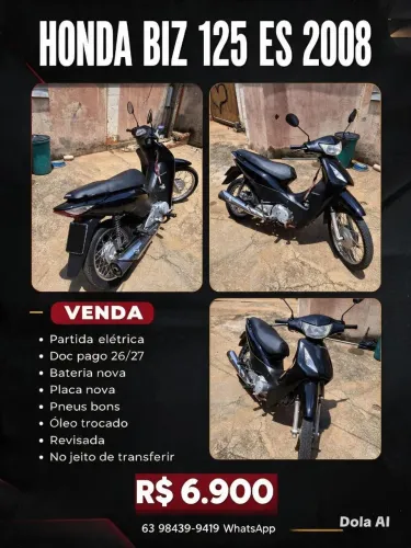Biz 125 Es ano 2008