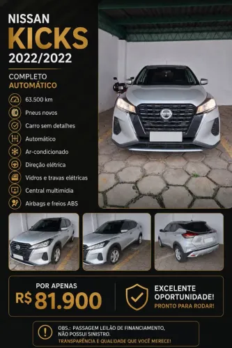 Nissan Kicks Active S 1.6 16V Flex Aut. 2022