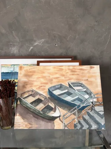 Quadro decorativo pintura em aquarela