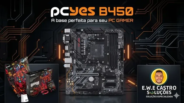 Placa mãe PCYES b450 AM4
