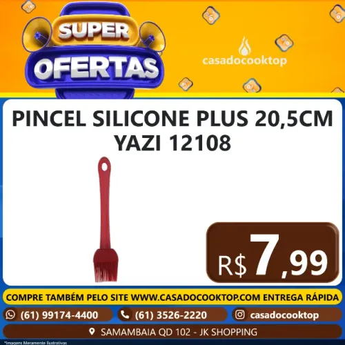 PINCEL SILICONE PLUS 20,5CM YAZI 12108