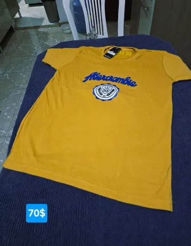 Camisa Grife peruana elastano da Abercrombie & Fitch M