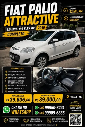 Fiat Palio Attractive 1.0 EVO Fire Flex 8V 5P 2016