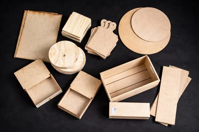 KIT DE MDF CRU PARA ARTESANATO