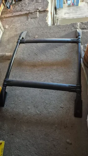 Bagageiro Rack De Teto Solar Preto 125x94cm - Usado (Gol, Fiesta, etc.)