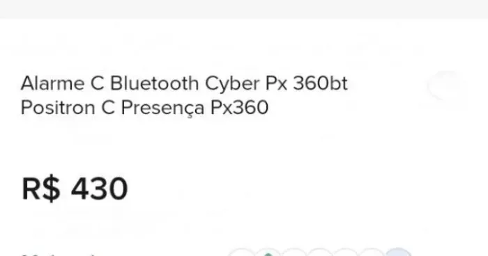 Alarme para carro positron com Bluetooth