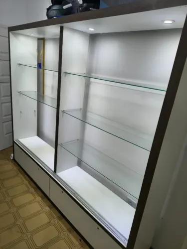 2 Expositores Profissionais com LED e Vidro - Vitrine/Loja (Vendo Juntos ou Separados)