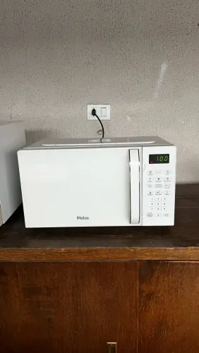 MICROONDAS 20 LITROS BRANCO ESPELHADO COM GARANTIA