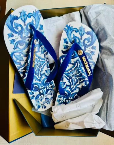 Vendo Chinelo Havaianas x Dolce & Gabbana "Blu Mediterraneo Tamanho 40 - Nunca Usada