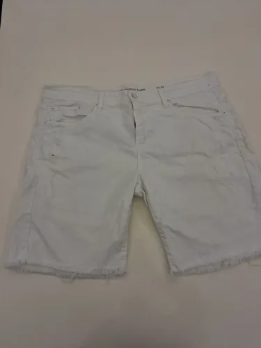 Bermuda Calvin Klein Jeans Branca Masculina 38/48 Destroyed