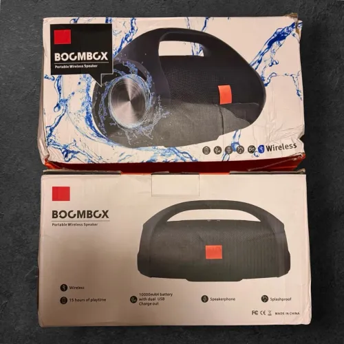 Caixa de Som Bluetooth Estilo Boombox 32cm NOVA