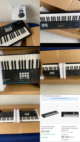 Teclado sintetizador 61 Roland