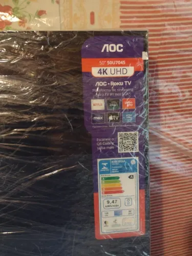 TV 4K Smart 50"AOC tela infinita HDR nova na caixa