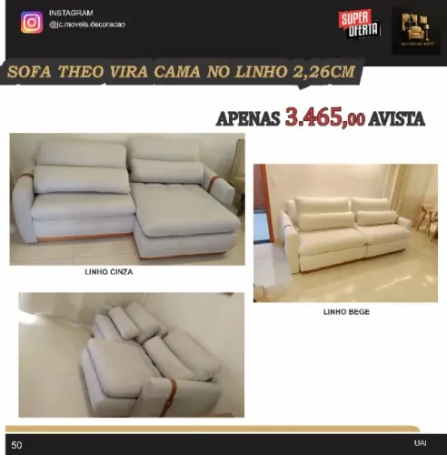 SOFA VIRA CAMA THEO 