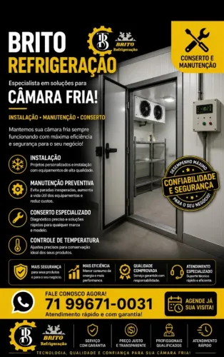 Vendo serviço de conserto e mantençao de camara fria