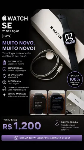 APPLE  WATCH SE 2º GERAÇÃO -GPS 