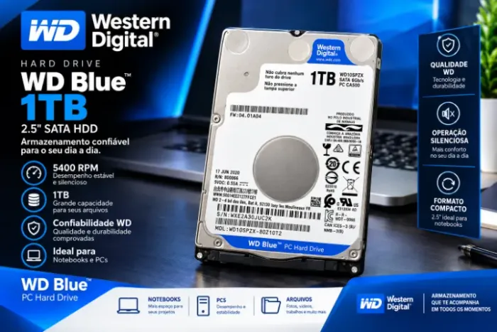 HD WD BLUE 1TB 2,5"