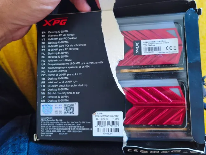 Memória ram gamer xpg spectrix d41