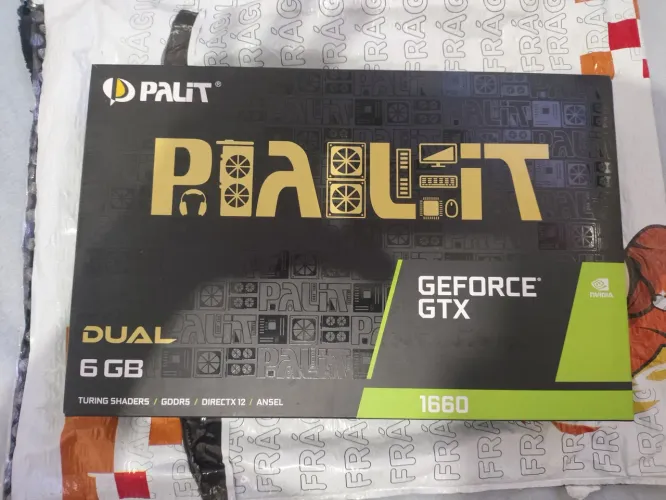 placa de vídeo Palit GeForce GTX 1660 Dual de 6GB GDDR5