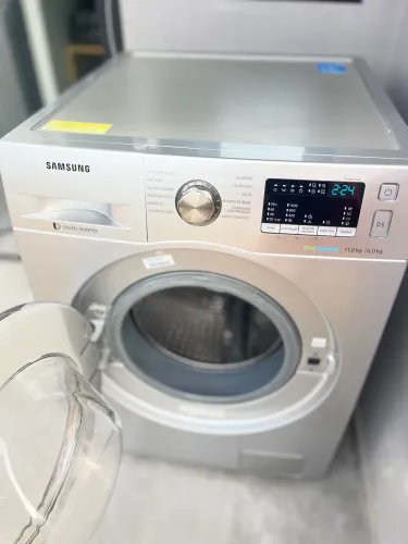 Lava e seca Samsung Ecobubble 11kg PRATA impecável c/ garantia TORRO!!