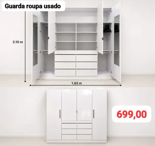 Guarda roupa grande casal