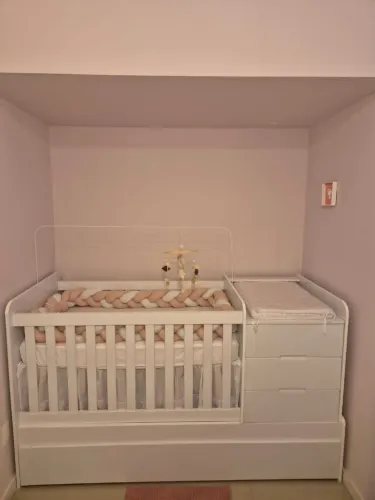 Berço Multifuncional + Colchão Ortobom Pro Saude