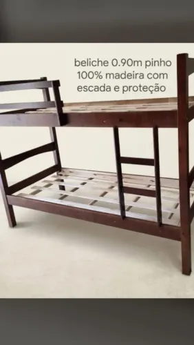 Cama beliche com proteção lateral 
