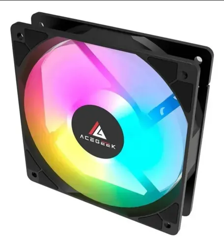 Kit Ventoinhas Acegeek RW12 5x1 Rainbow 5x120mm Preto (Novo/Lacrado)