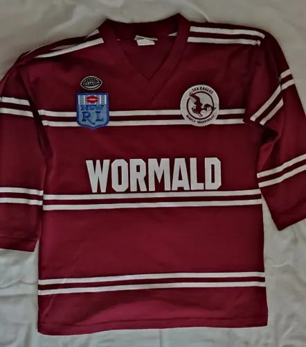 Camisa Retrô Manly Sea Eagles Rugby Wormald Classic Vintage Tam XS