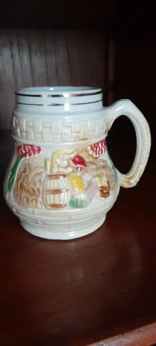Caneco de Chopp Antigo Porcelana São Paulo (Pedreira-SP) - Década de 70/80 - Coleção