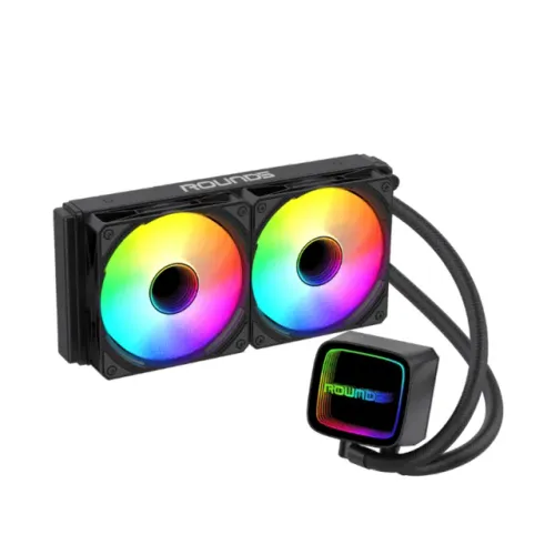Water Cooler 240mm Round5 Eurus Black, ARGB, TDP 250W, AMD e Intel