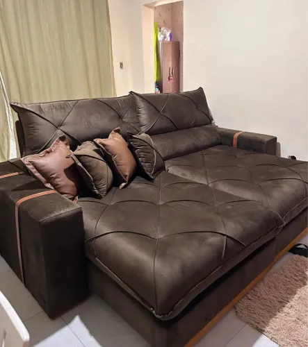 Vendo Sofá Retrátil Reclinável D33 Molas Ensacadas R$1.899