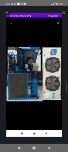Conjunto de refrigeração para camara Frigorífica.