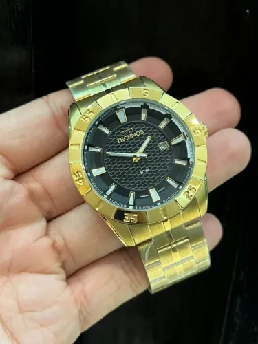 Relógio Masculino Technos Racer Dourado 