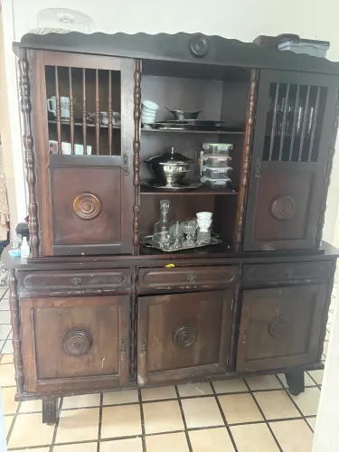 ESTANTE Antiga toda em madeira