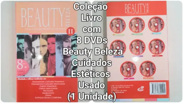 Coleção Livro com Dvds Beauty Beleza Estética Antigo