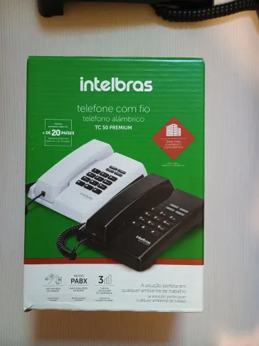 Telefone com fio Premium da Intelbras. Telefone ideal para o ambiente corporativo ou casa.