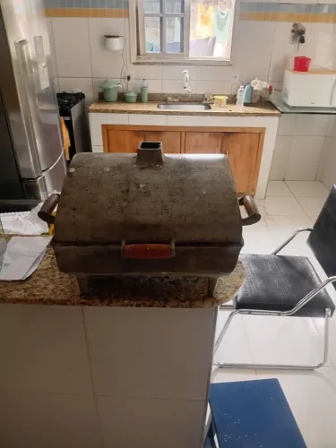 Churrasqueira de alumínio várias fubafo churrasco normal luxo economiza não gasta carvão