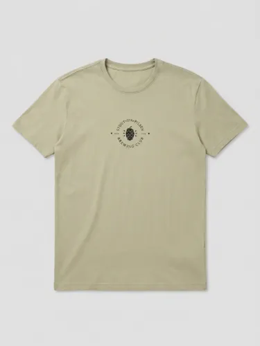 Camiseta Masculina Verde Sage Brewing Club C&A - Tam P Usada