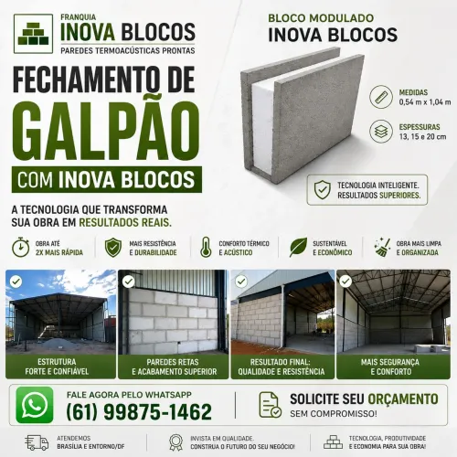 Placas de EPS para galpão 