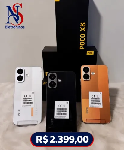 Poco X8 NFC (5G) 256GB/8GB RAM Novo Garantia Entregamos Grátis 