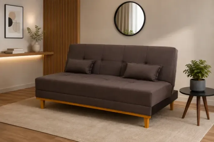 Sofá Cama Aurora Marrom