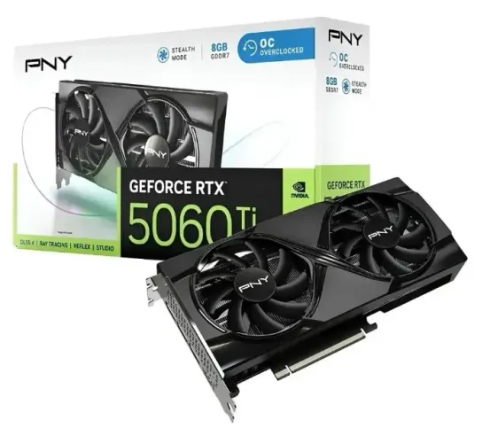 Placa de Vídeo PNY GeForce RTX 5060 Ti - NOVO COM NF + GARANTIA