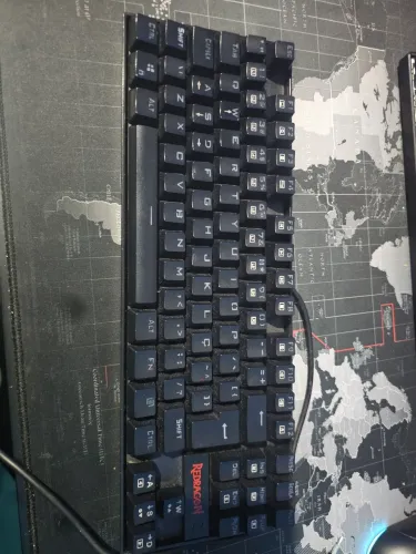 Teclado mecânico red dragão kumara switch azul
